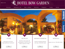 Tablet Screenshot of hotelbowgarden.sk